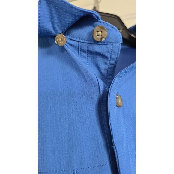 G H Bass & Co Button Up Vented Fishing Shirt Men’s Large Long Sleeve Boating - Picture 5 of 11